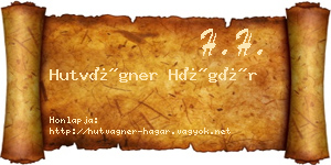 Hutvágner Hágár névjegykártya